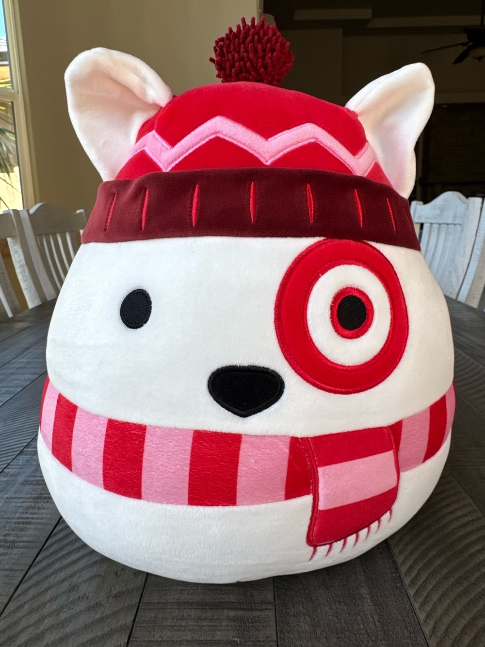 Squishmallow - Target Bullseye Red and Pink Holiday Plush